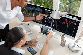 Modern trading office in India